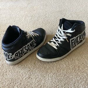 Fucking awesome leather hightops 9.5 good condition
